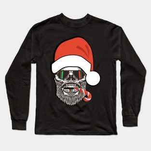 Santa Skull Shades Long Sleeve T-Shirt